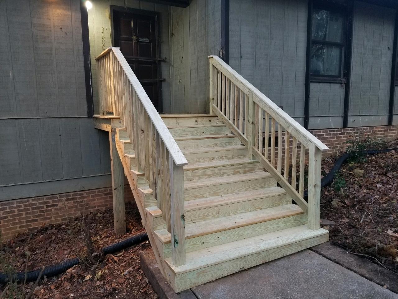 Rebuild Outside Stairs Raleigh NC